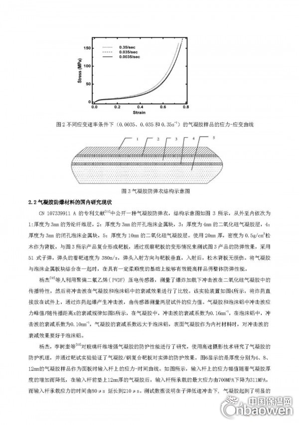 氣凝膠防爆性能機理研究進展