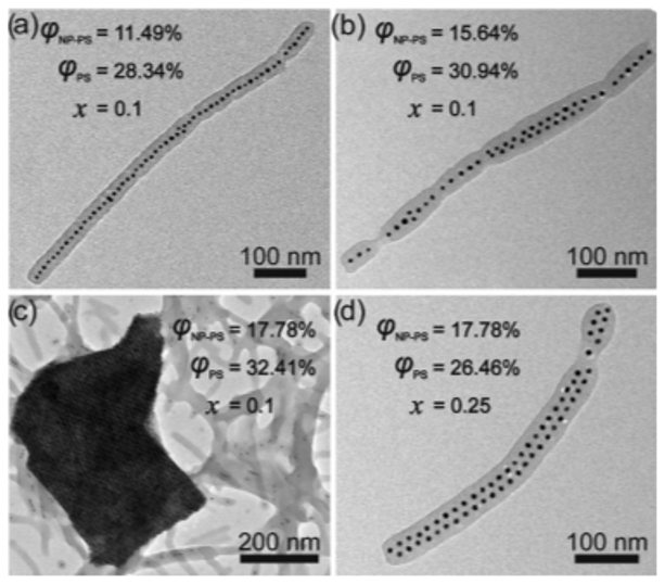 華中科技大學(xué)朱錦濤教授團隊《Macromolecules》：聚合物接枝的無機納米粒子在柱狀膠束中的軟受限行為