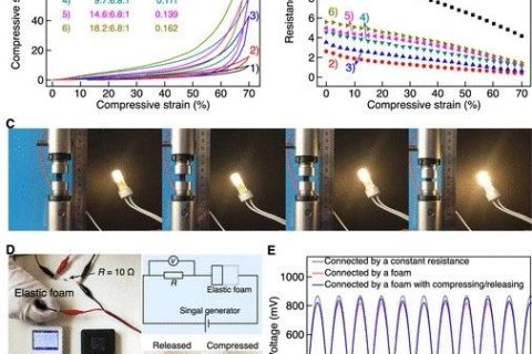 北京科技大學(xué)等《ACS Appl. Electron. Mater.》：使用碳納米管支架開發(fā)彈性，堅(jiān)固和高度多孔的金屬泡沫