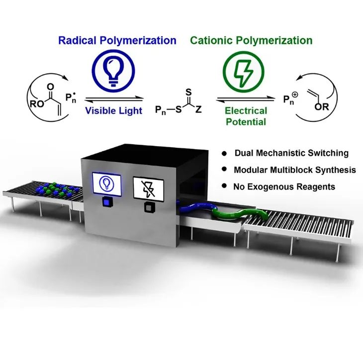 ?康奈爾大學(xué)《Chem》：光電交替作用，聚合機(jī)理隨心切換，輕松合成六嵌段共聚物