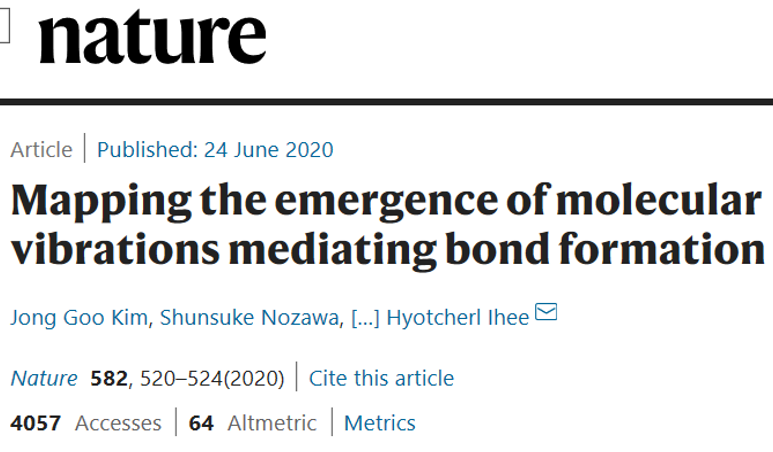首次！《Nature》：將化學鍵合過程如電影般記錄下來！