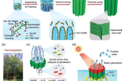上硅所朱英杰團隊AFM：多功能仿生結構氣凝膠實現連續(xù)流動催化降解、水殺菌消毒、太陽能驅動高效水凈化和海水淡化
